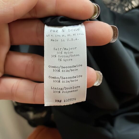 NWT Vintage Rag & Bone Hadleigh Black Lace Dress - Picture 12 of 12